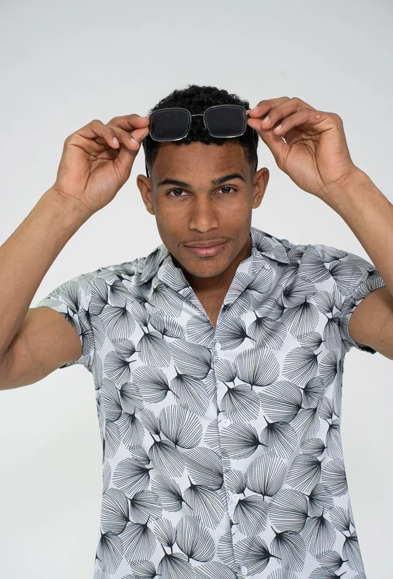 Ensemble chemise short fleuri à motifs floral - Image 14