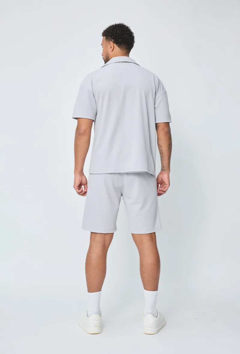 Ensemble chemise short uni gaufré - Image 30