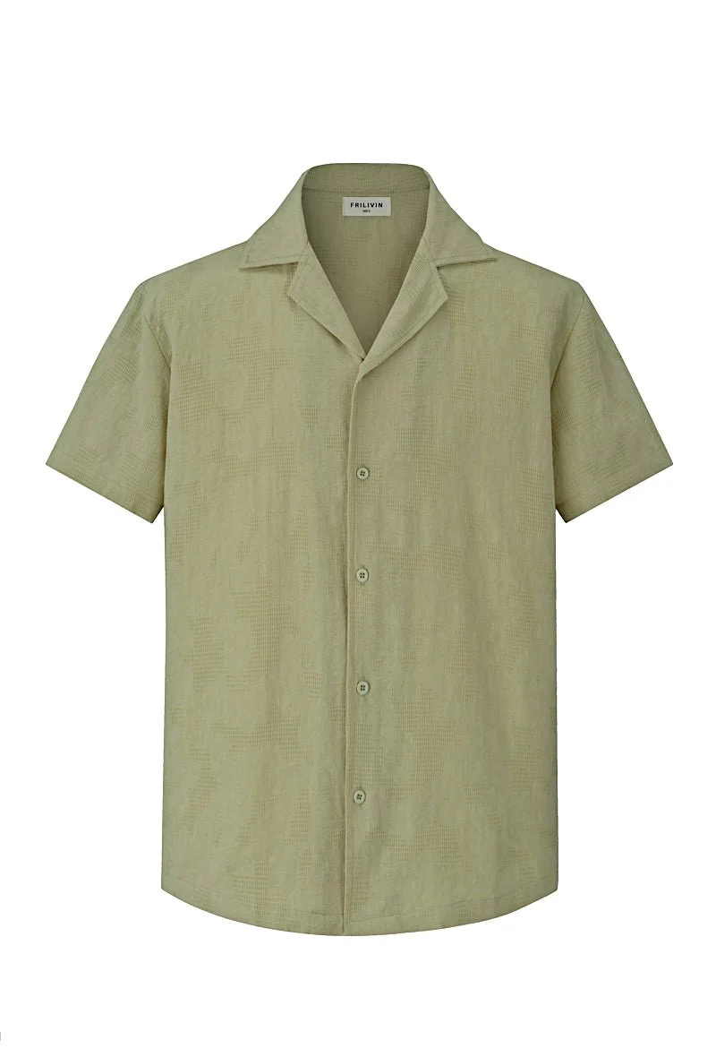 Ensemble chemise short uni décontracté - Image 18