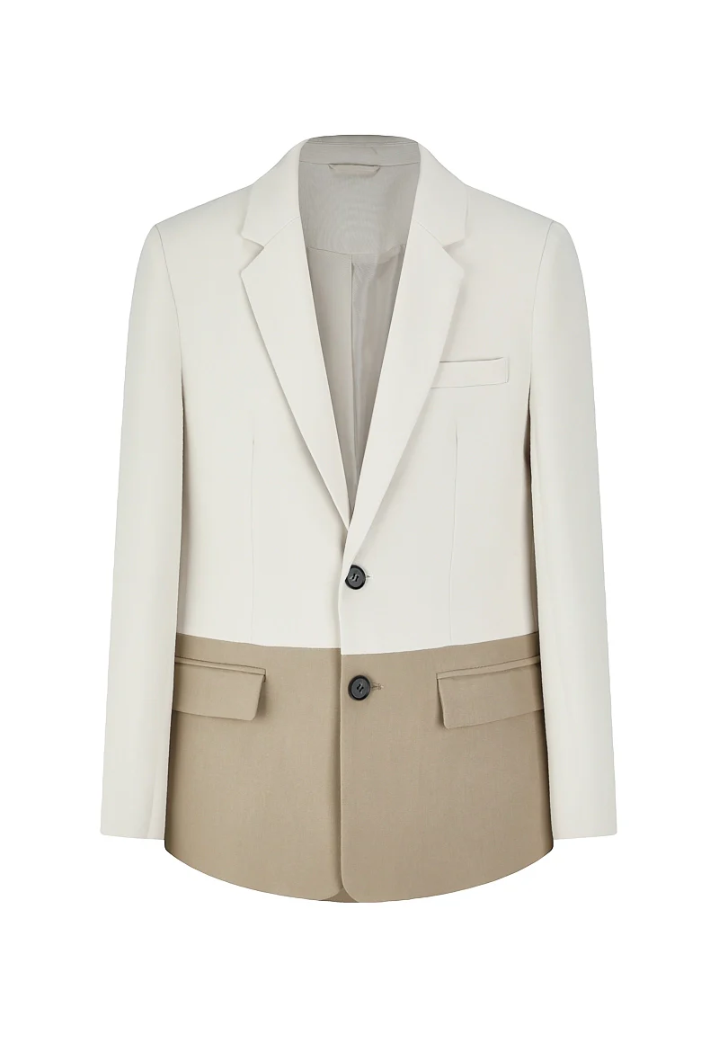 Ensemble de costume classic veste et pantalon bi couleur - Image 28