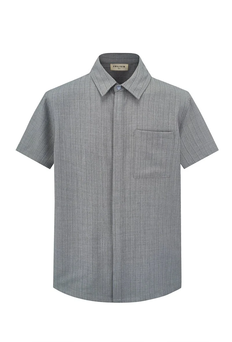 Ensemble de chemise à manches courtes et pantalon avec taille à cordon - Image 10