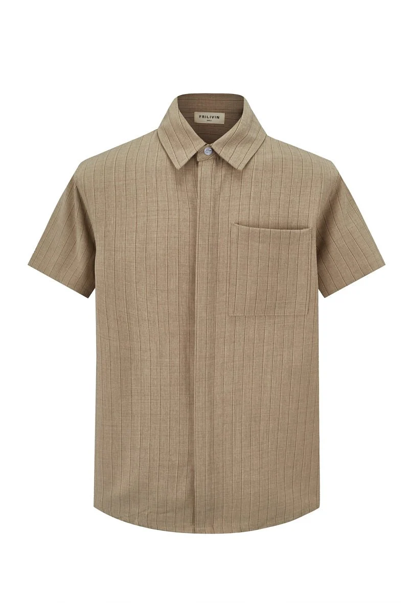 Ensemble de chemise à manches courtes et pantalon avec taille à cordon - Image 5