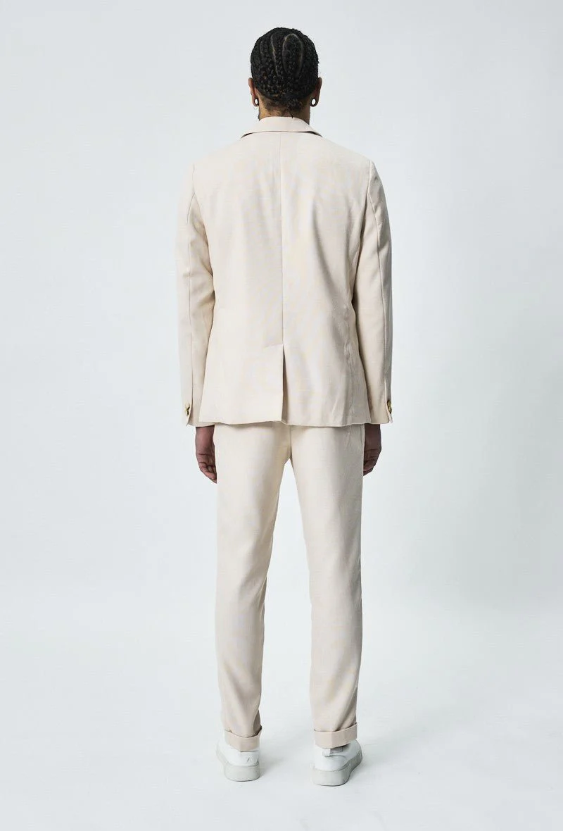 Ensemble de costume décontracté effet lin - Image 6