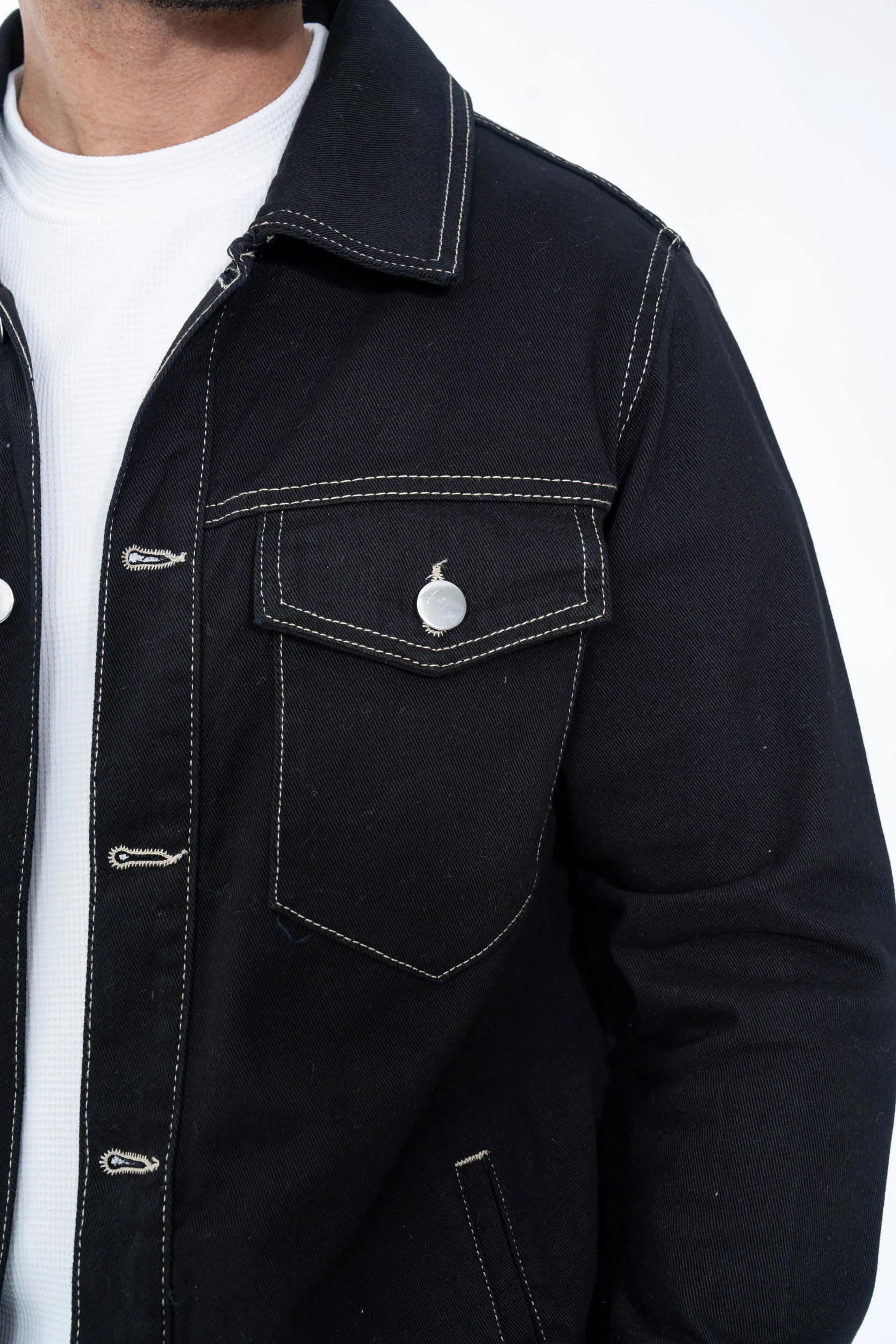 Ensemble denim noir délavé - Image 4