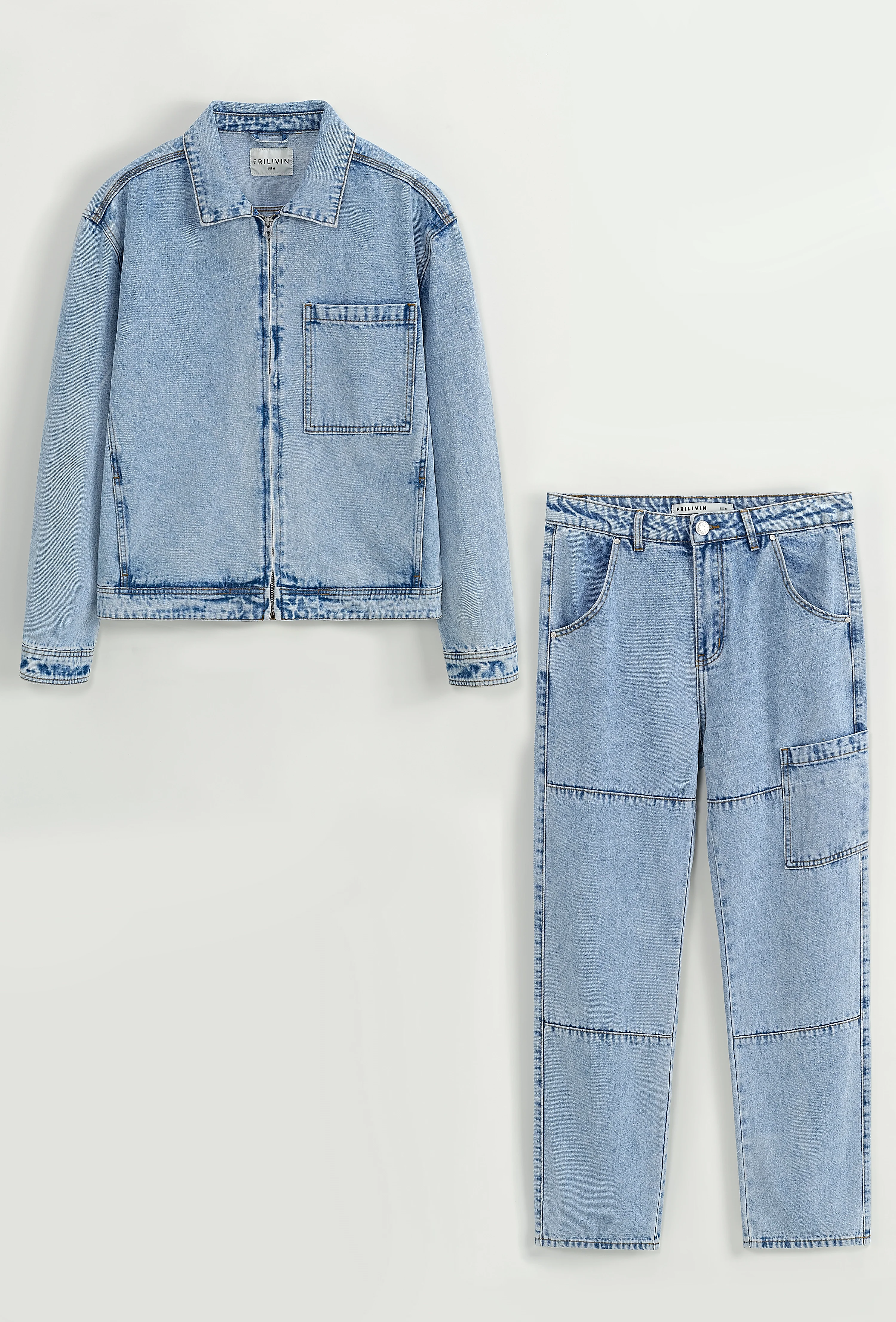 Ensemble pantalon en jean noir - Image 10