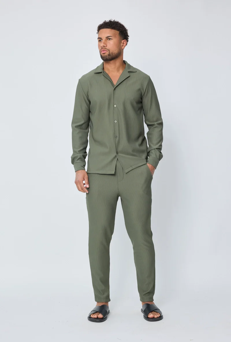 Ensemble plissé chemise et pantalon - Image 24