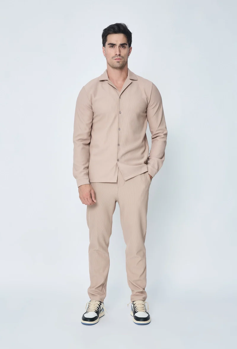 Ensemble plissé chemise et pantalon - Image 7