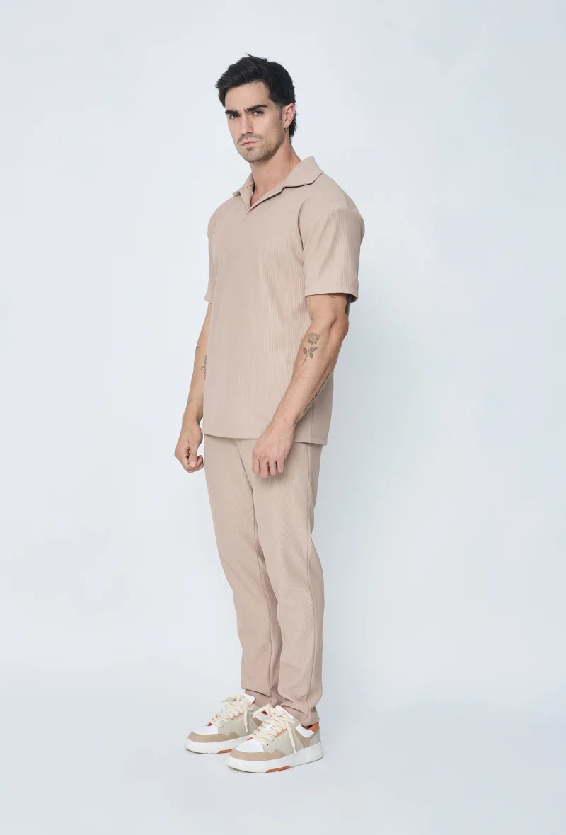 Ensemble plissé t-shirt et pantalon - Image 2