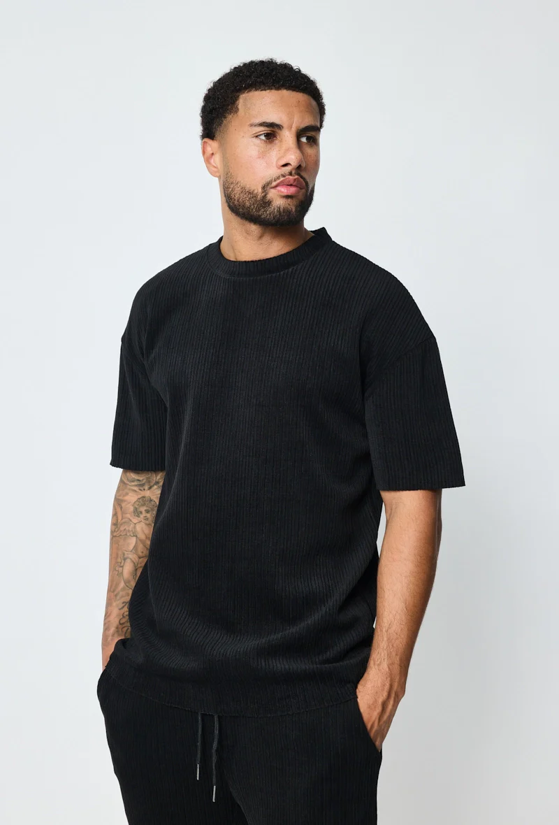 Ensemble plissé t-shirt et pantalon - Image 4