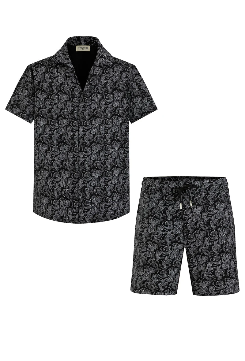Ensemble short et chemise a motifs bandana - Image 25