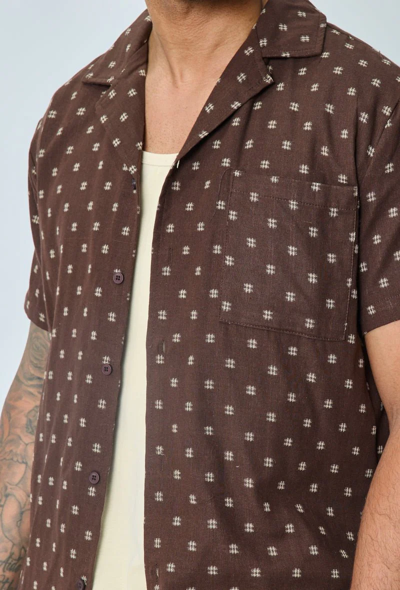 Ensemble short et chemise broder - Image 4