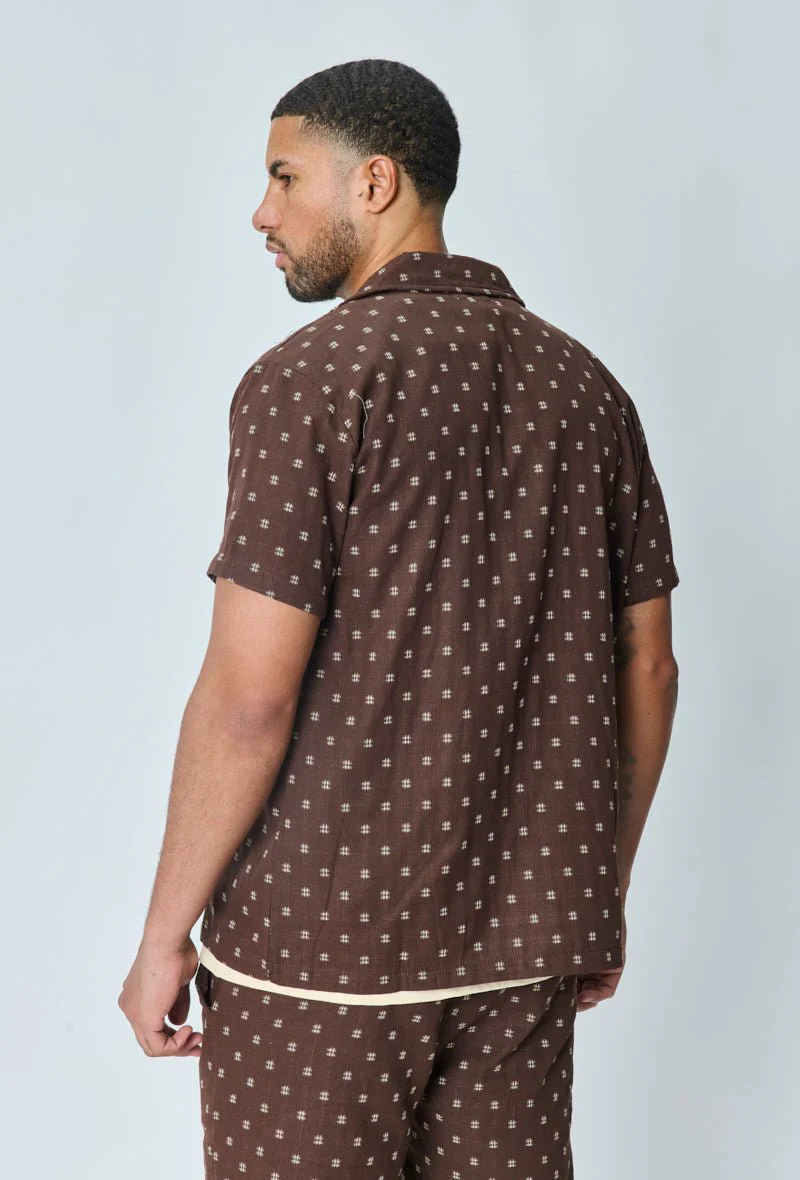 Ensemble short et chemise broder - Image 5