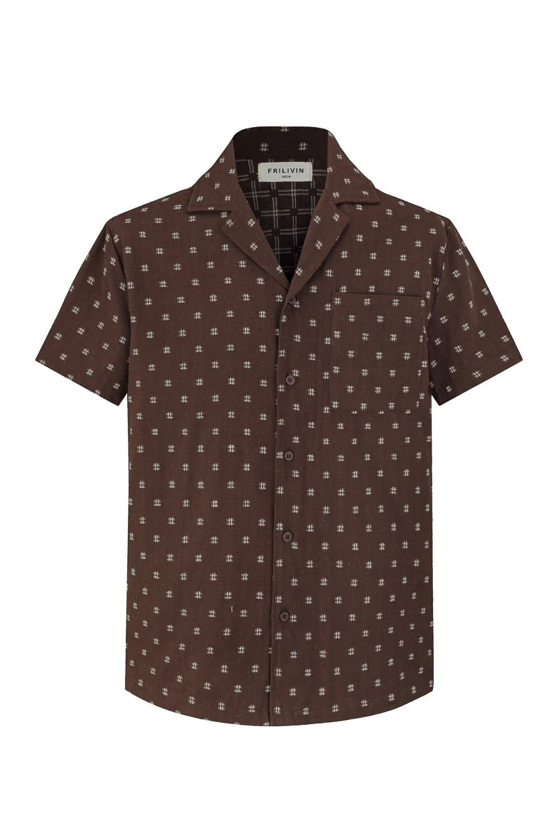 Ensemble short et chemise broder - Image 7