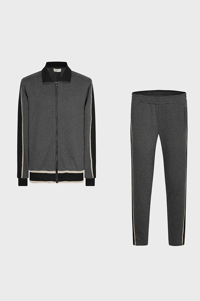 Ensemble sportwear veste et jogging à bandes latérales - Image 11