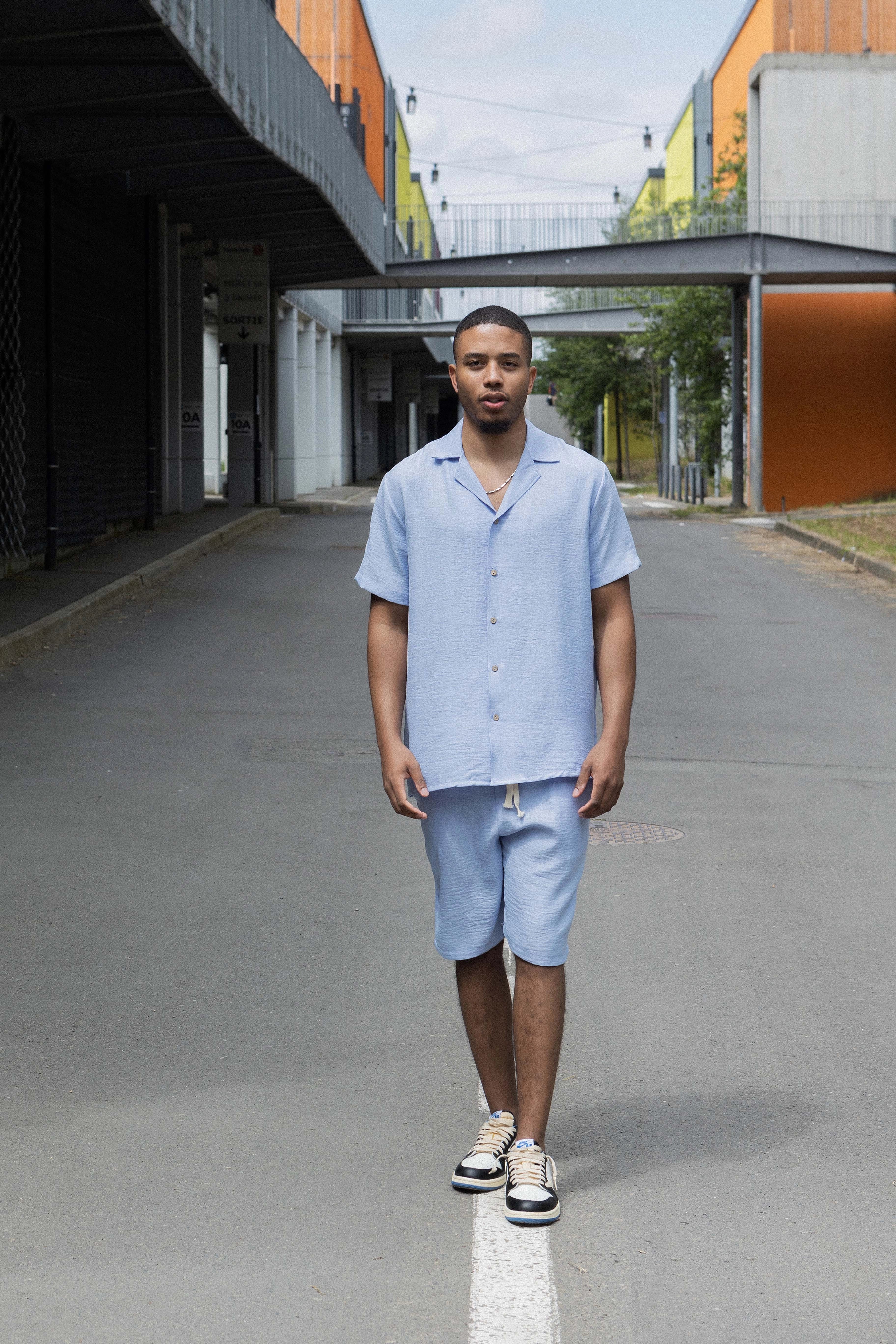 Ensemble uni chemise short - Image 12