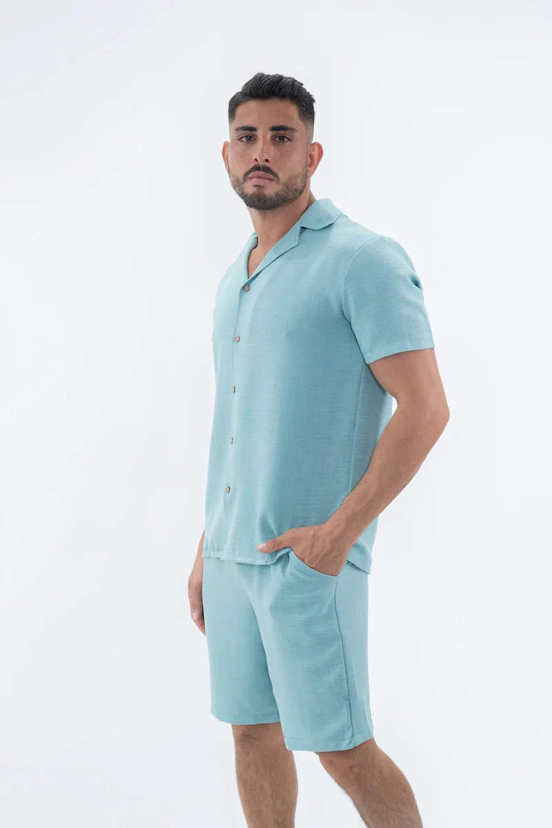 Ensemble uni chemise short - Image 21
