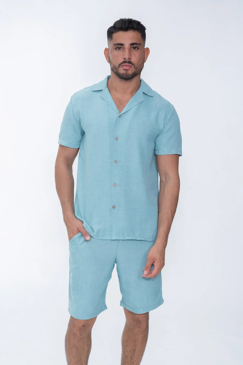 Ensemble uni chemise short - Image 23