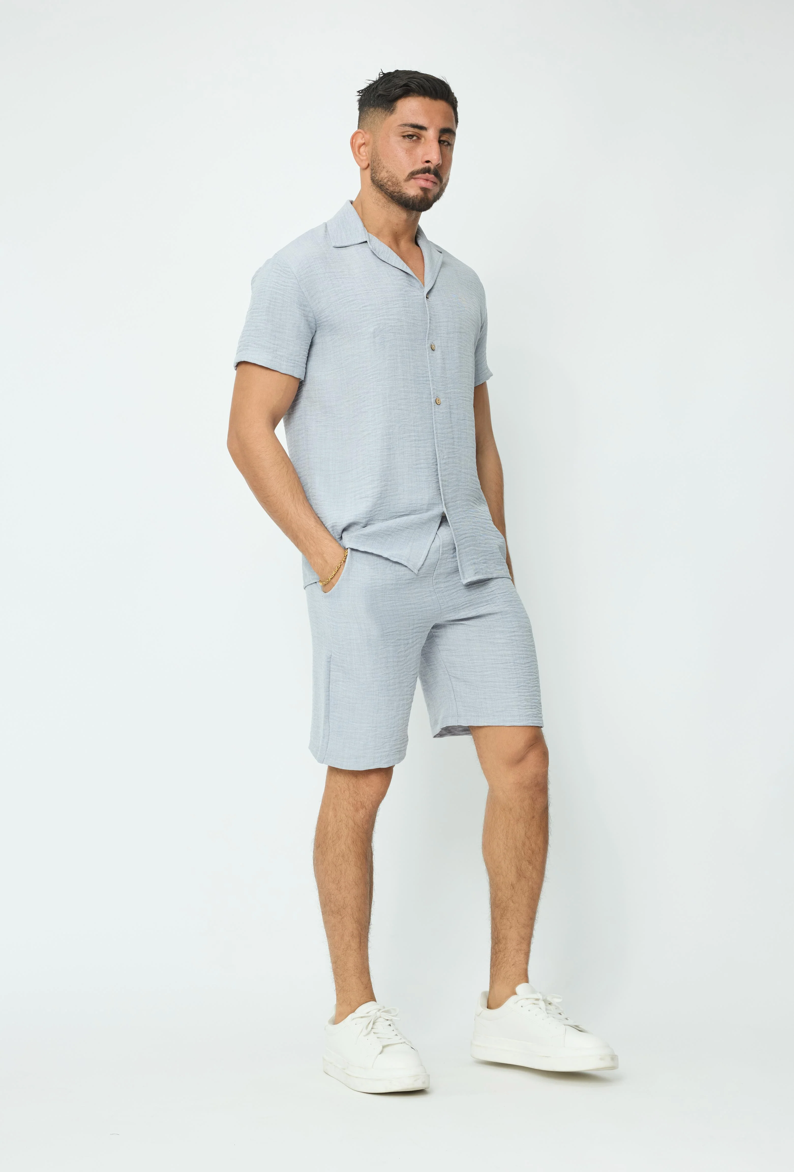 Ensemble uni chemise short - Image 38