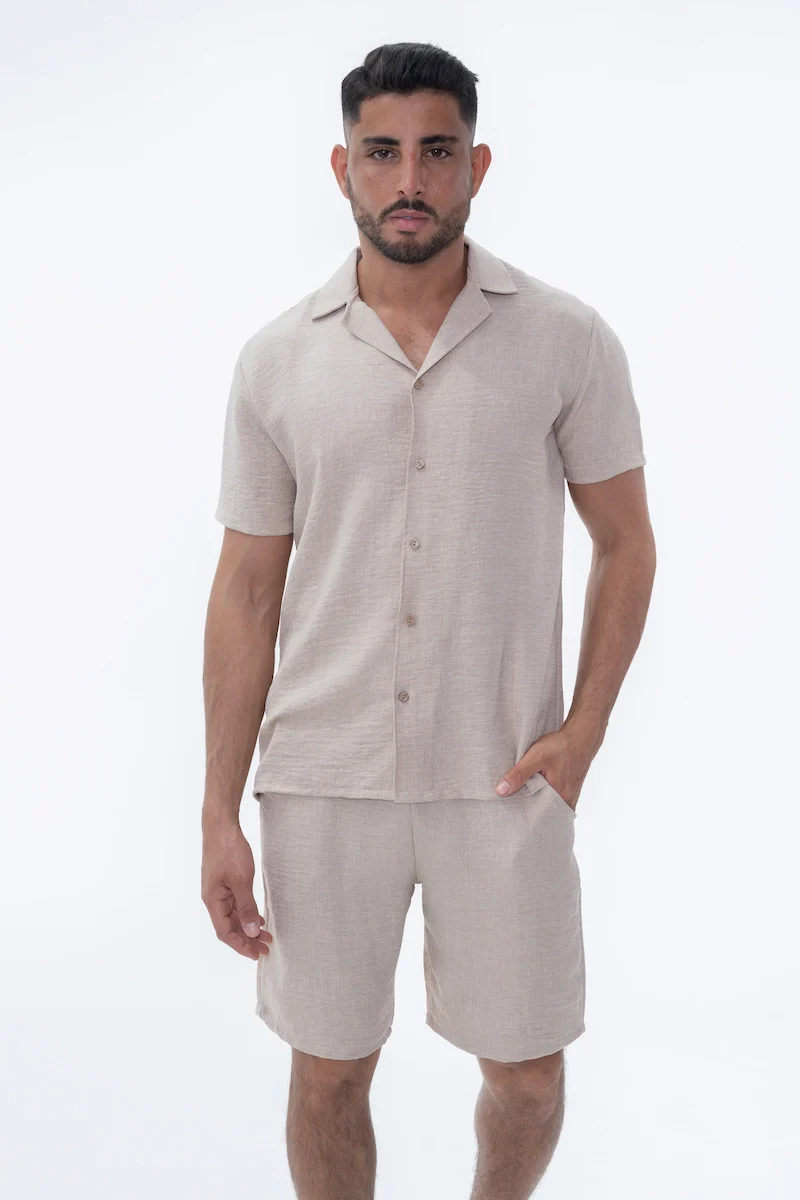 Ensemble uni chemise short - Image 4