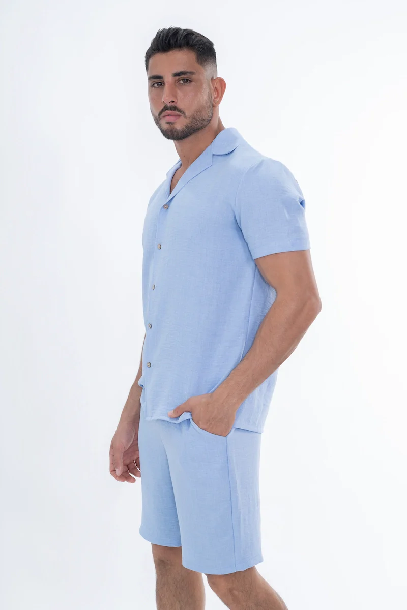 Ensemble uni chemise short - Image 8