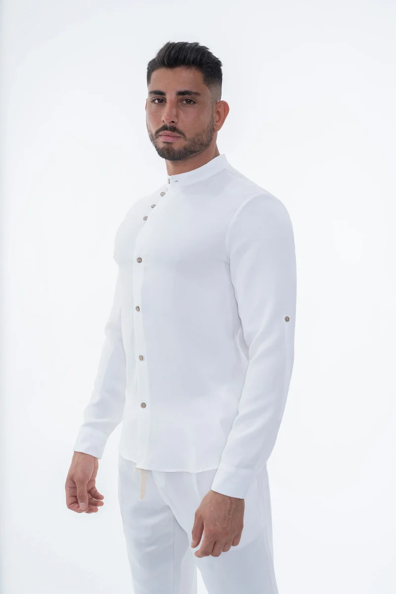 Ensemble uni chemise manches courtes pantalon - Image 13