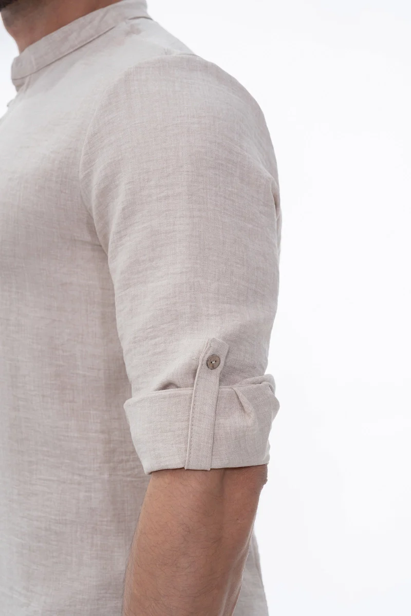 Ensemble uni chemise manches courtes pantalon - Image 8