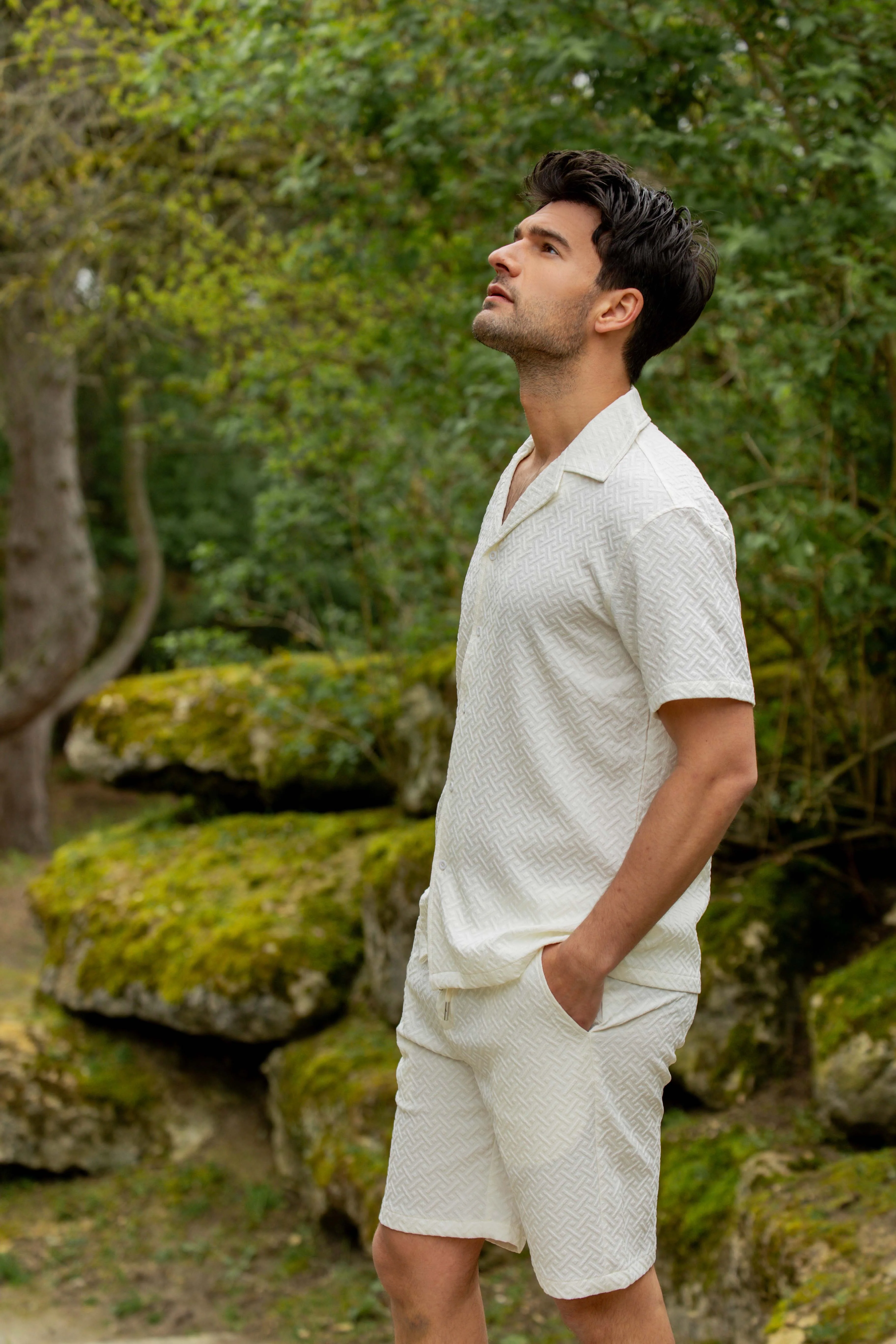 Ensemble uni chemise short - Image 3