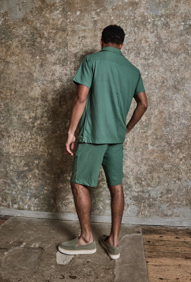 Ensemble uni chemise manches courtes short - Image 5