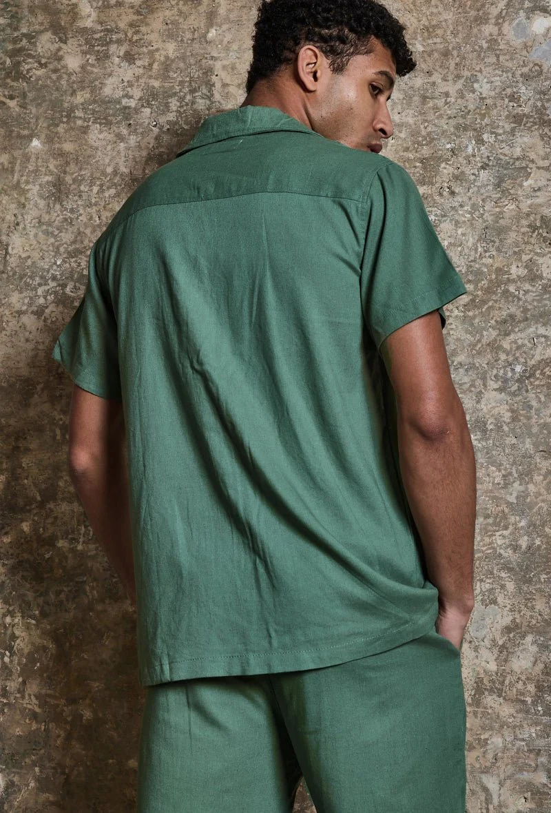 Ensemble uni chemise manches courtes short - Image 8