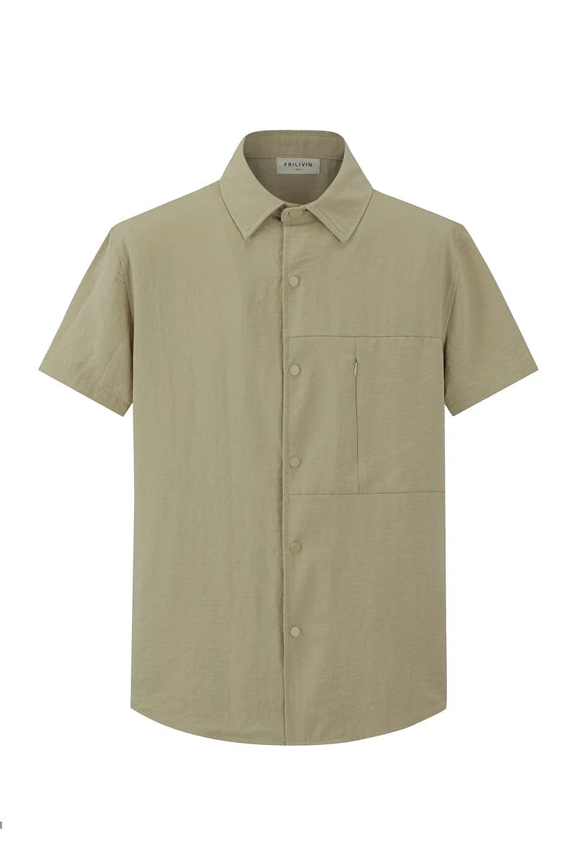Ensemble uni chemise manches courtes short - Image 14