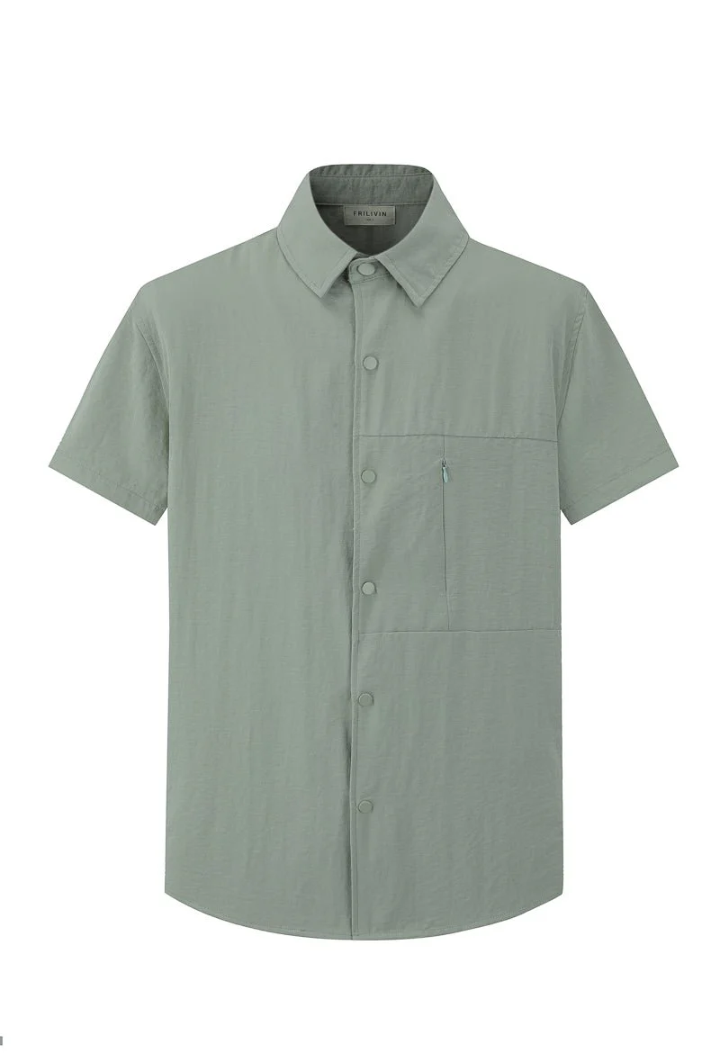 Ensemble uni chemise manches courtes short - Image 19