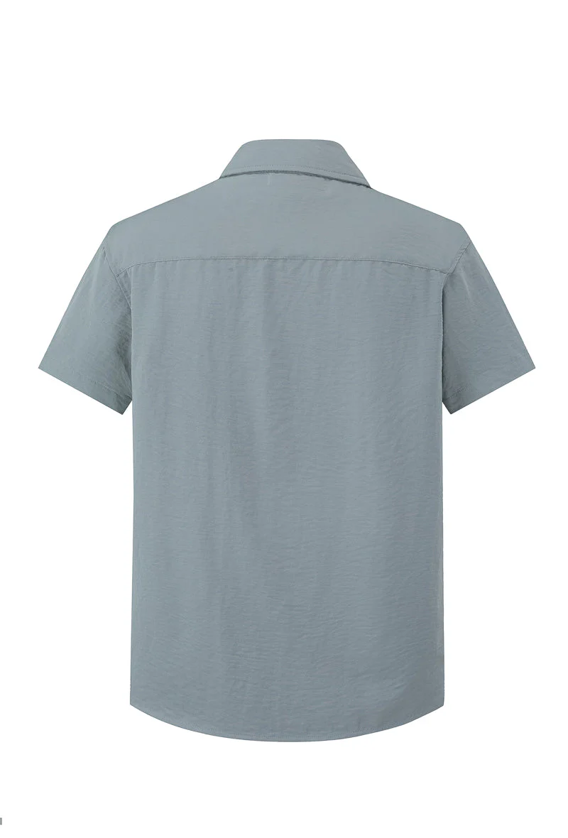 Ensemble uni chemise manches courtes short - Image 25