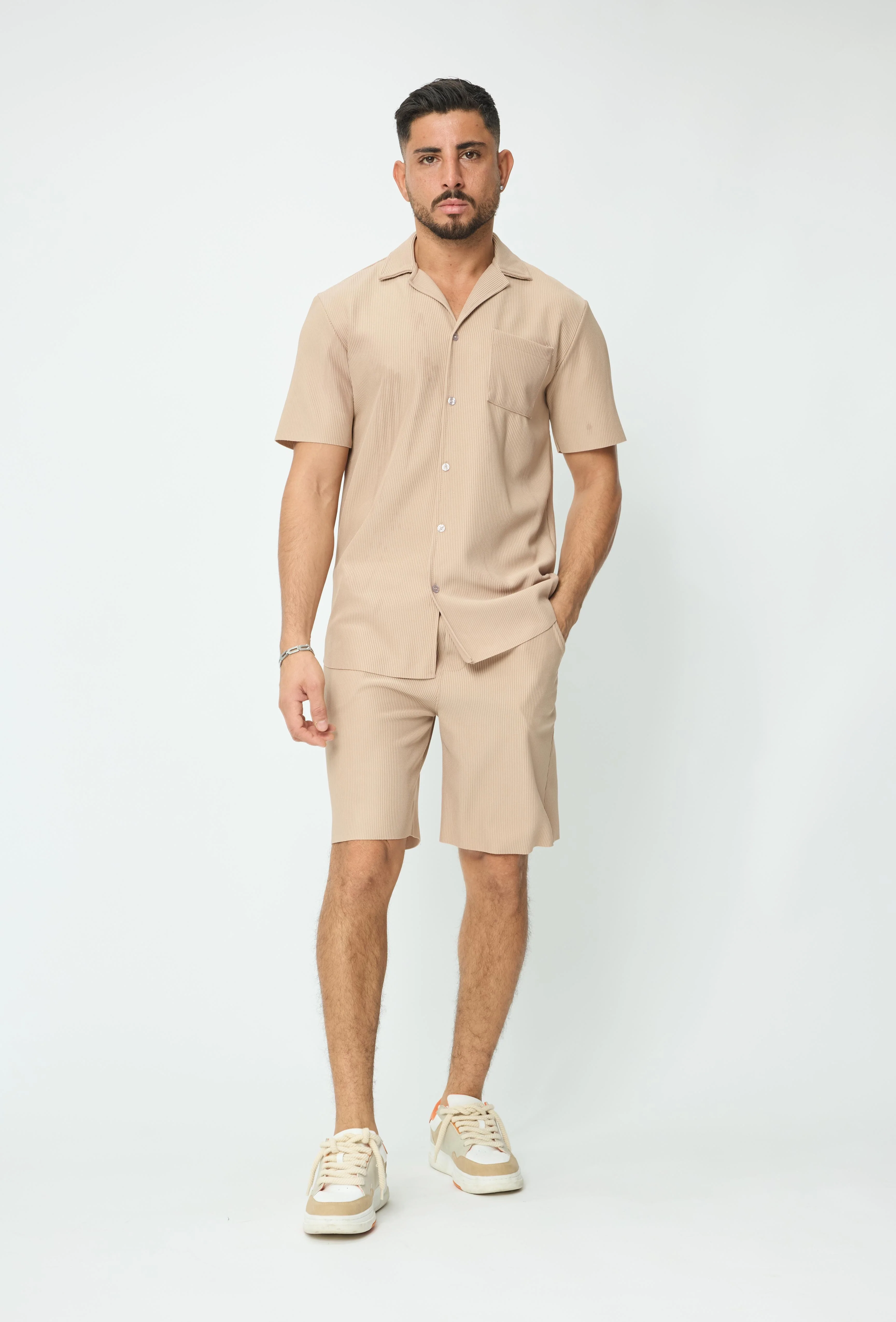 Ensemble chemise et short plissé - Image 8