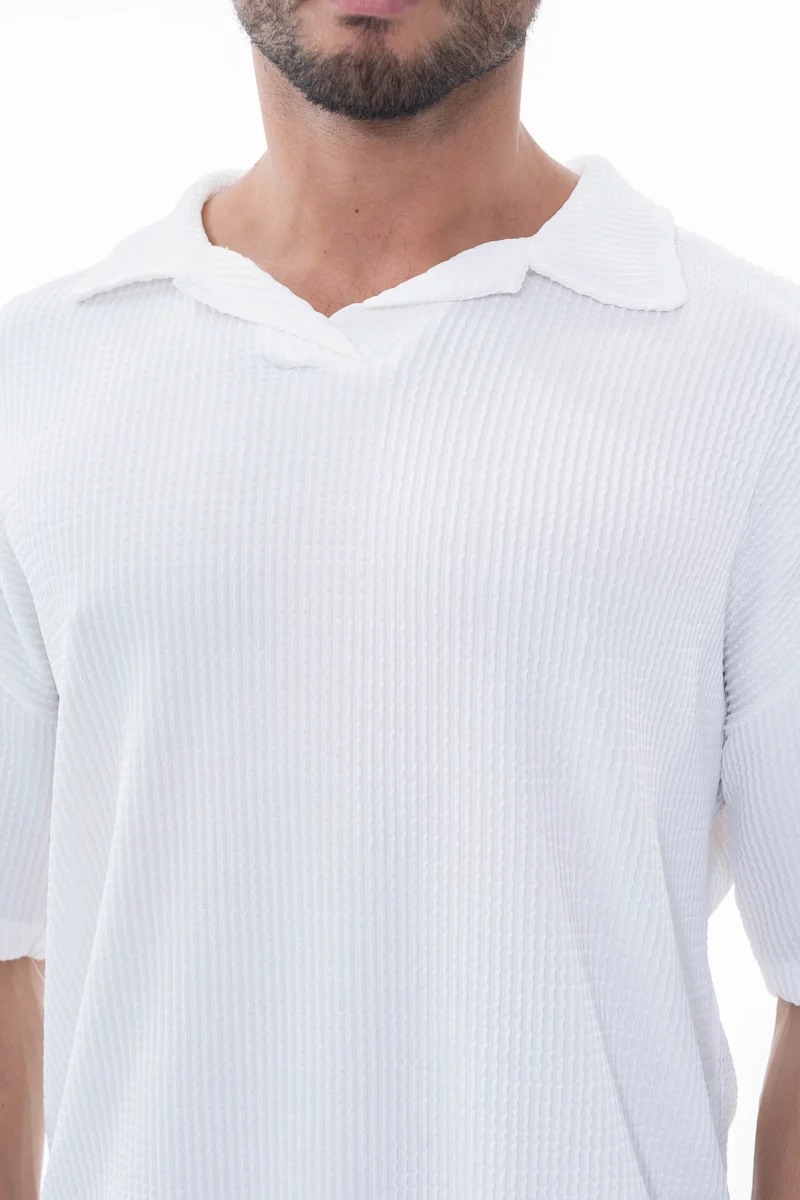 Ensemble uni plissé t-shirt pantalon - Image 14
