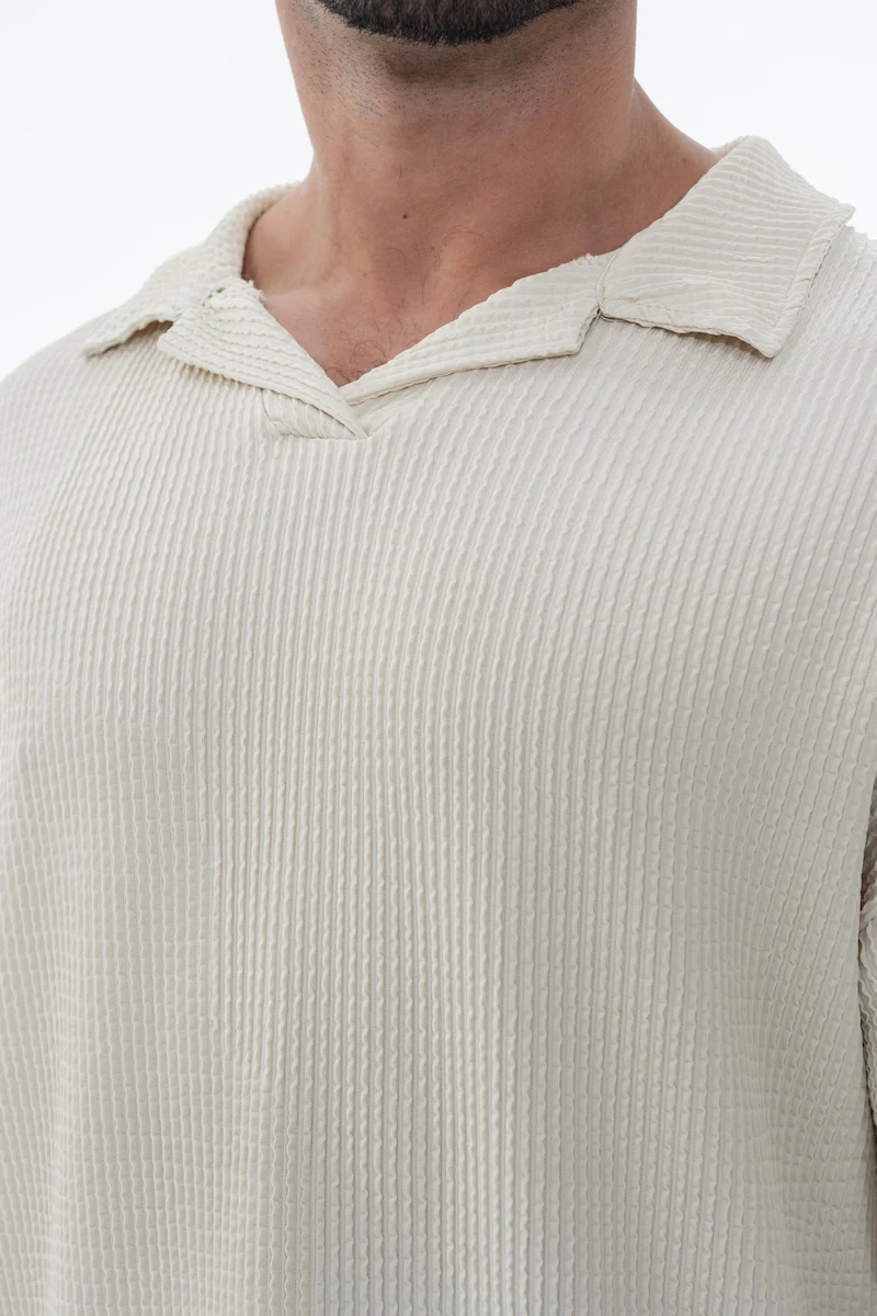 Ensemble uni plissé t-shirt pantalon - Image 8
