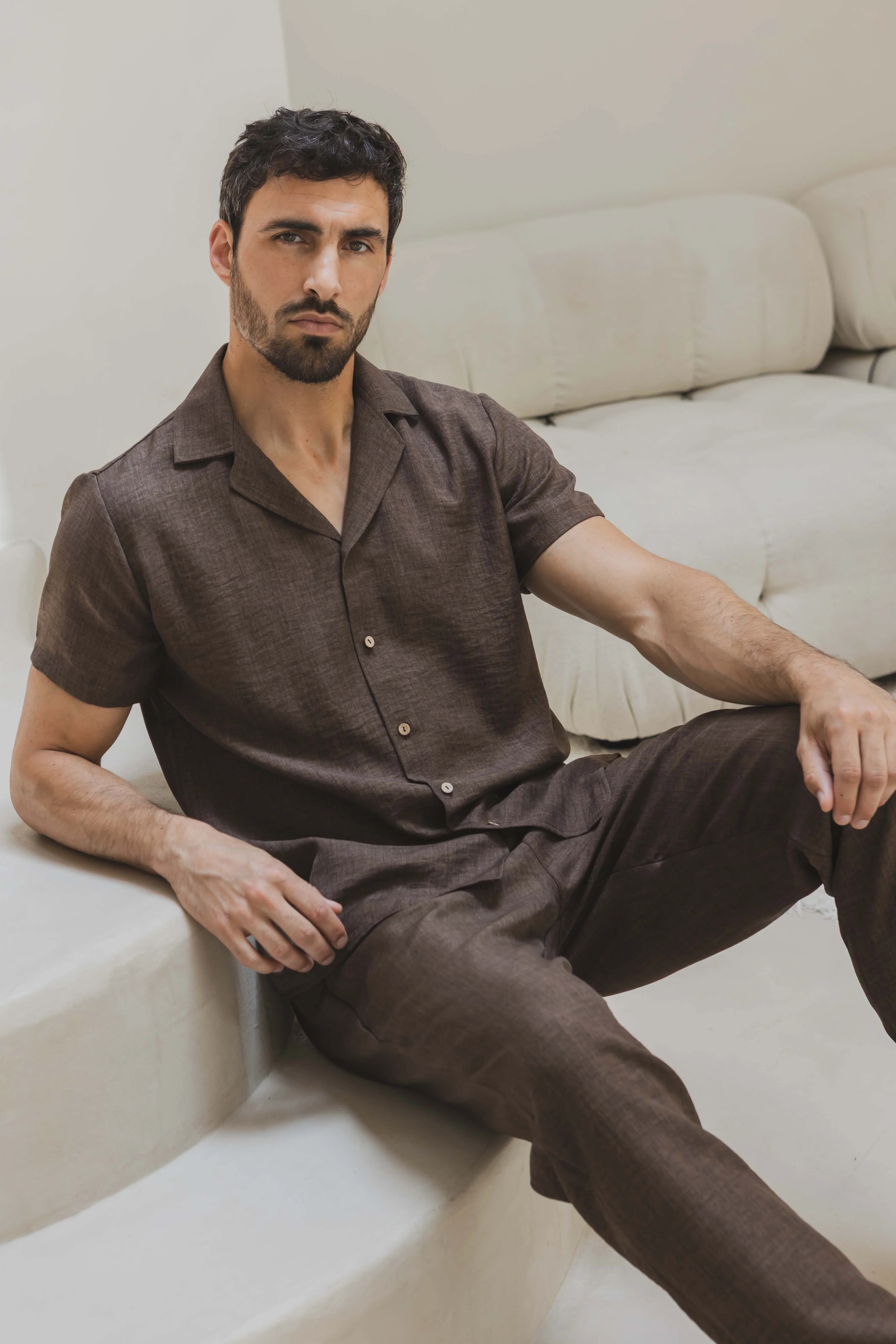 Ensemble chemise pantalon décontracté élégant - Image 4