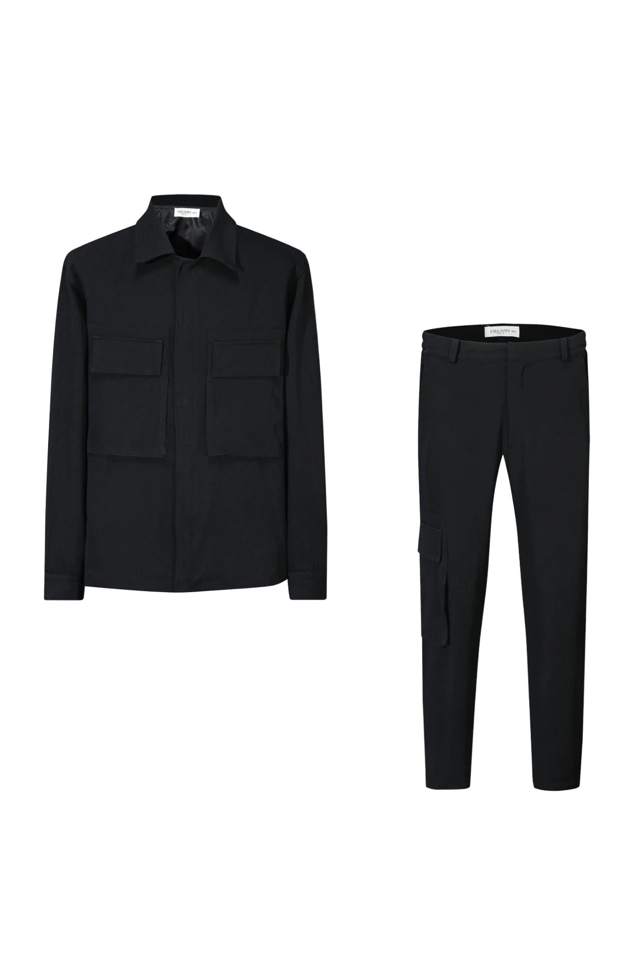 Ensemble uni veste pantalon cargo - Image 7