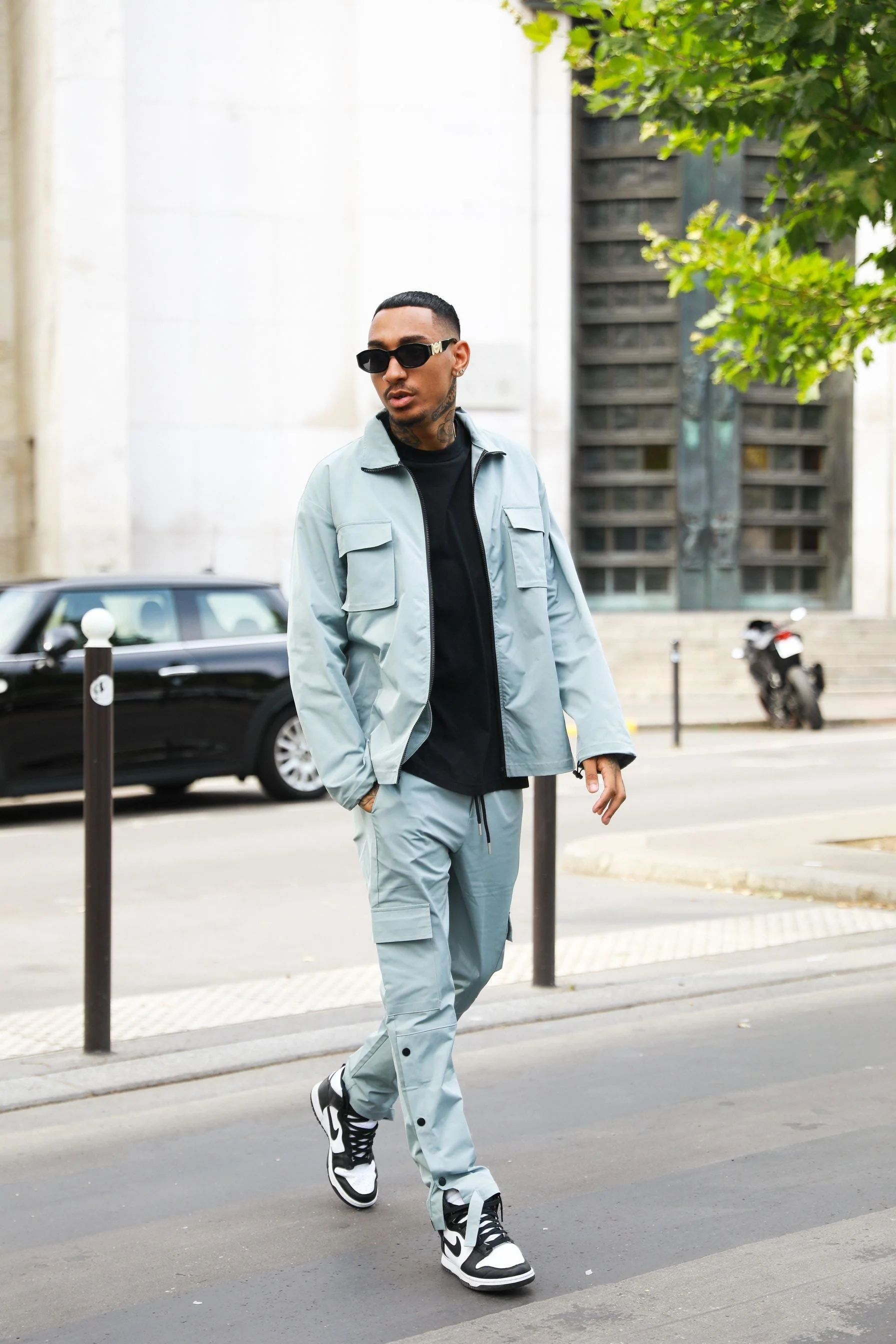 Ensemble utillity veste pantalon cargo