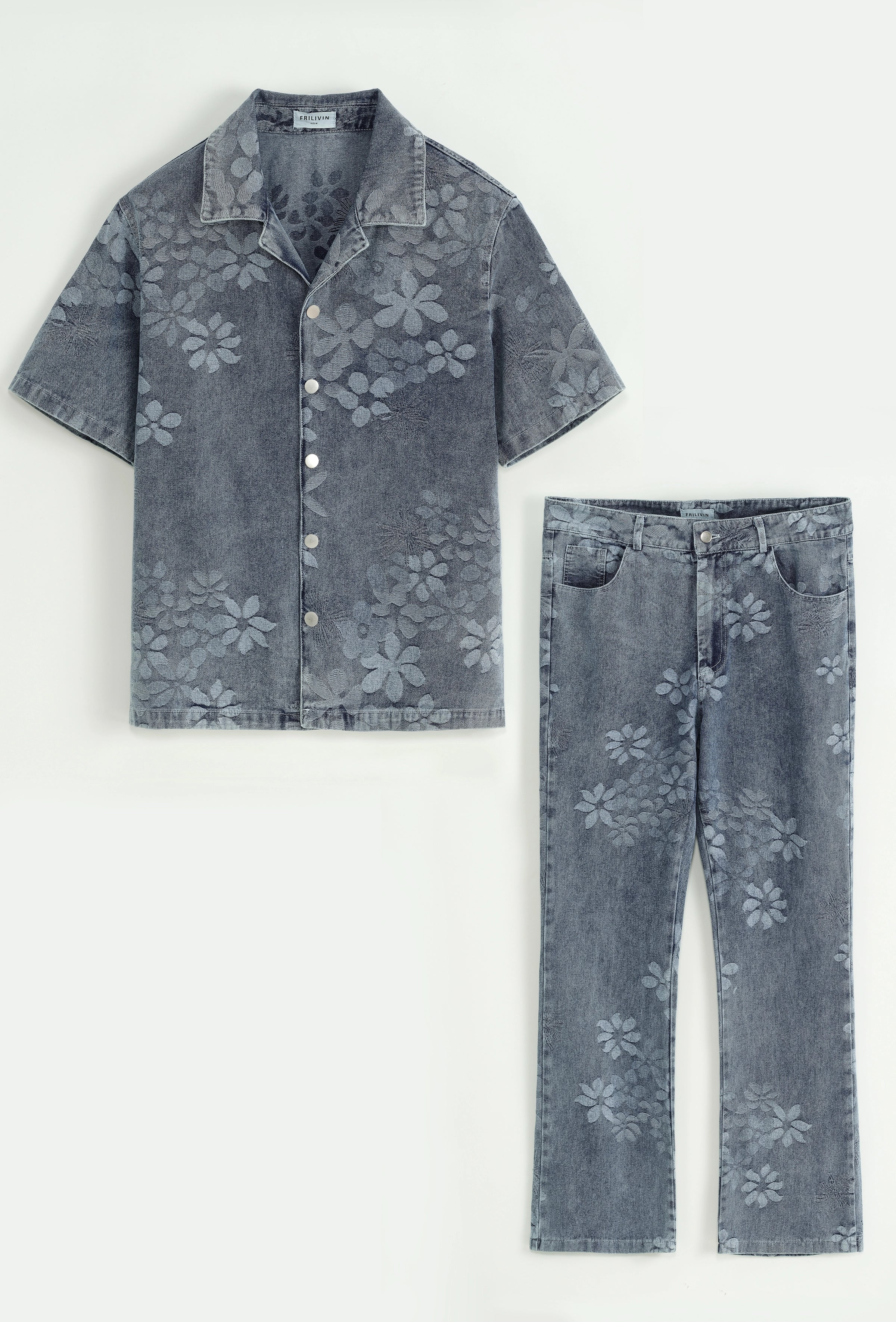Ensemble veste et pantalon à motifs fleuris - Image 14