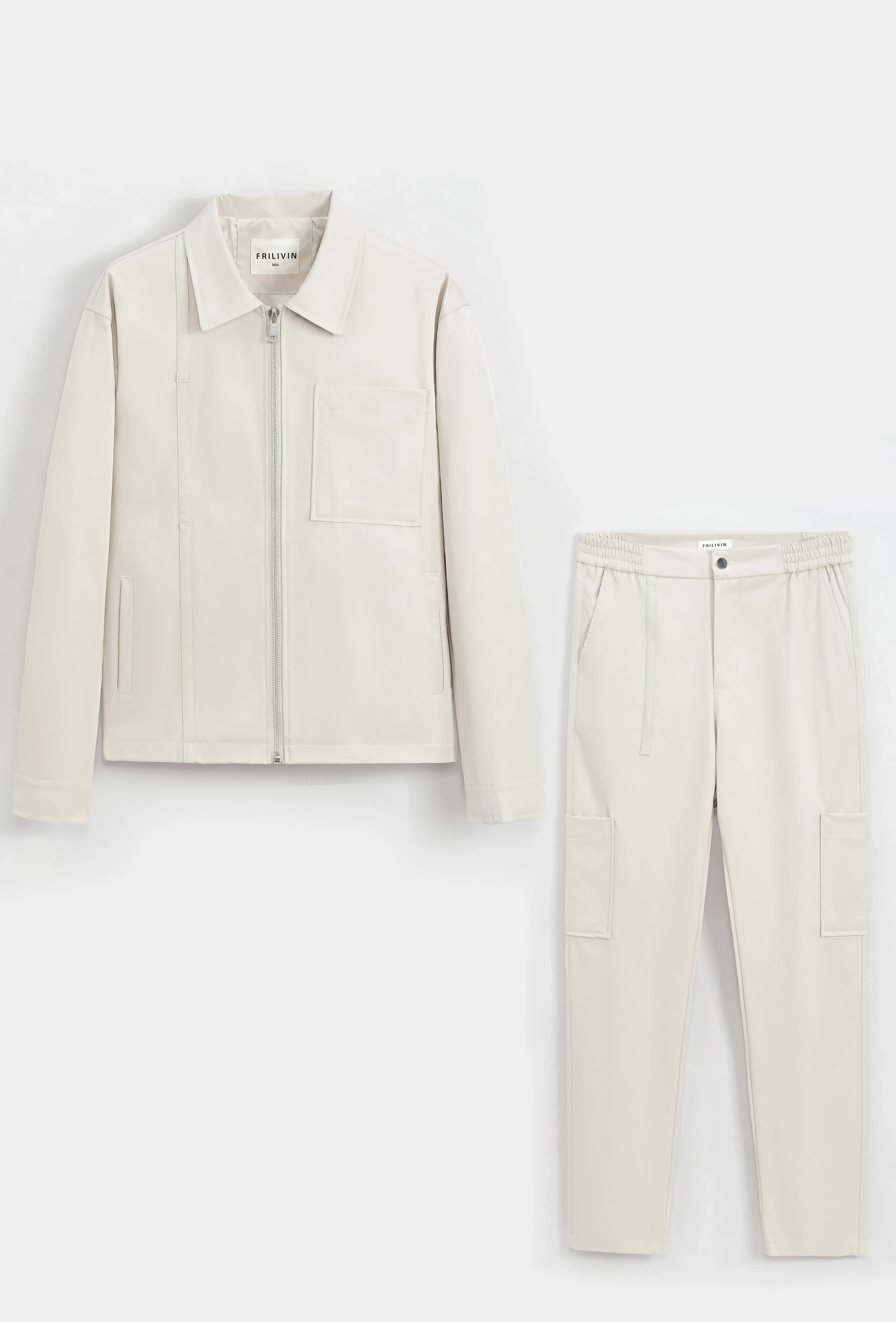 Ensemble veste et pantalon à poche uni - Image 7