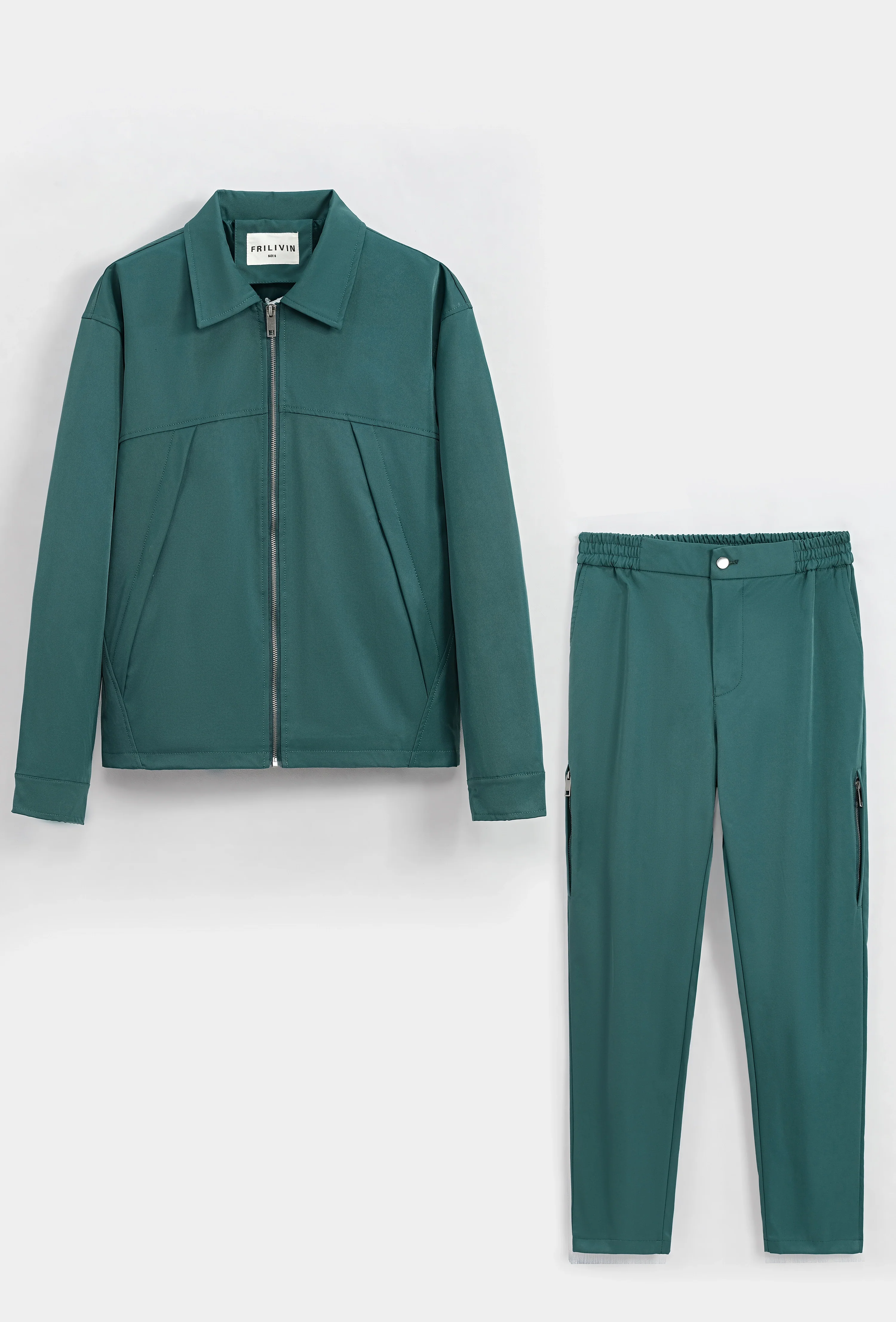 Ensemble veste et pantalon uni - Image 21
