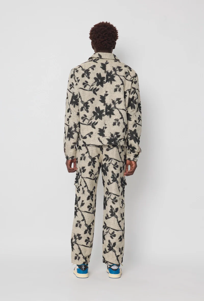 Ensemble veste pantalon à motif feuillage - Image 5