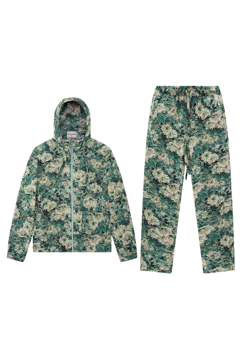Ensemble veste pantalon fleurie - Image 14