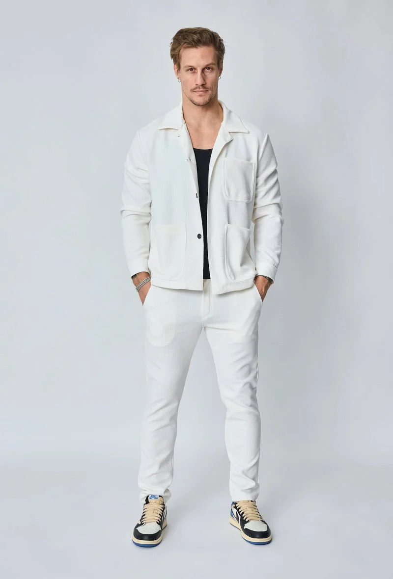 Ensemble veste pantalon uni - Image 6