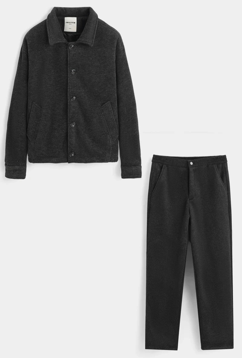 Ensemble veste pantalon uni - Image 6