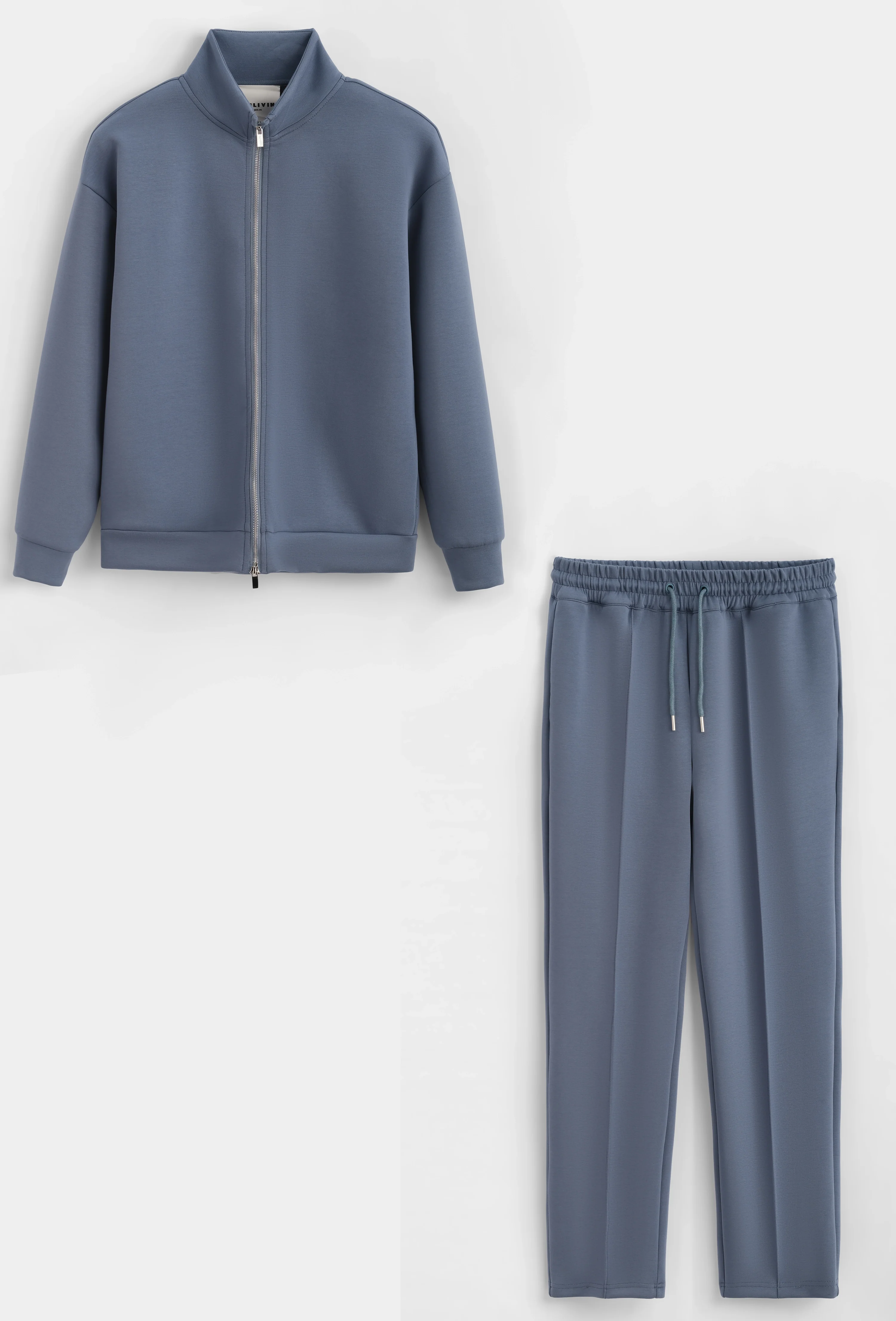 Ensemble veste pantalon uni sans capuche - Image 12