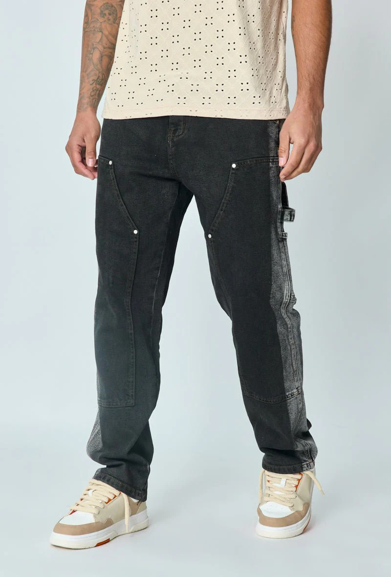 Jean bicolore loose fit