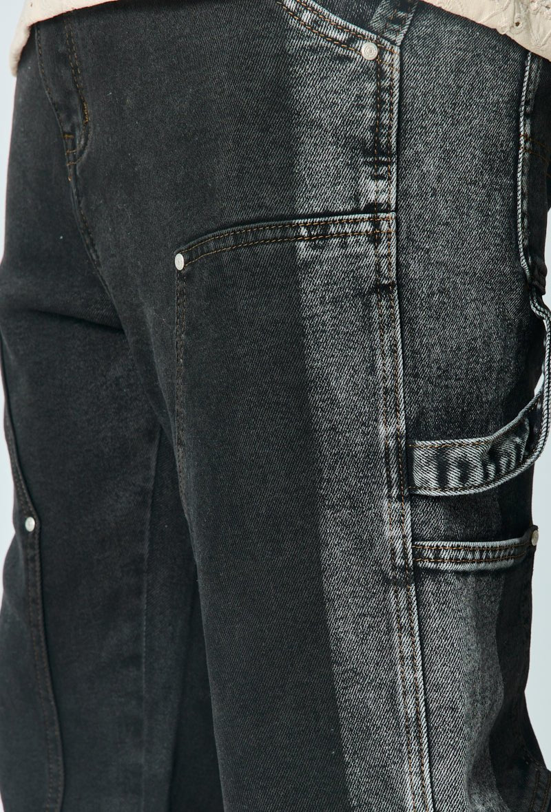 Jean bicolore loose fit - Image 2