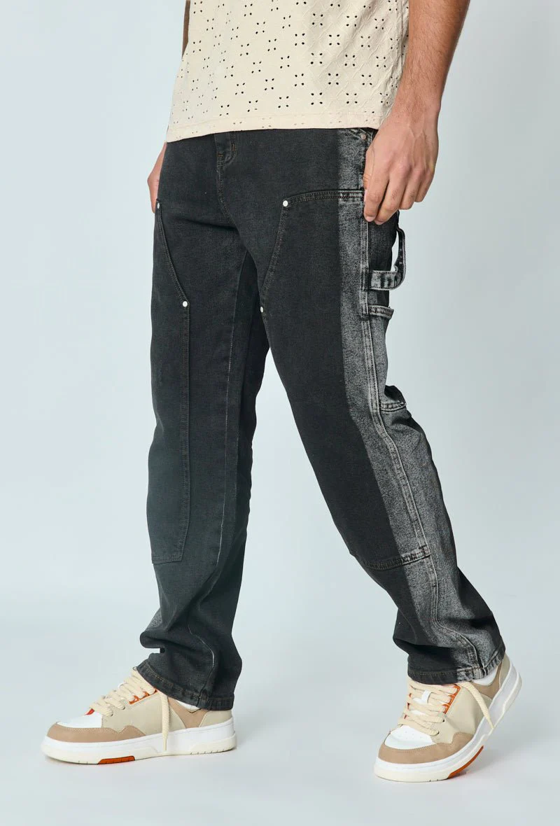 Jean bicolore loose fit - Image 3