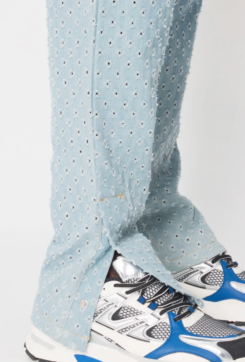 Jean large à motifs troués - Image 6